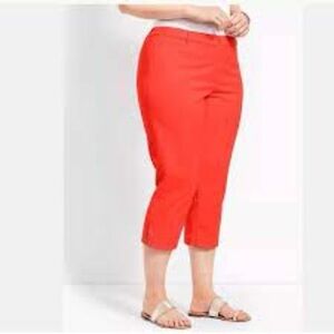 Talbots Perfect Crop Pants Coral Size 12